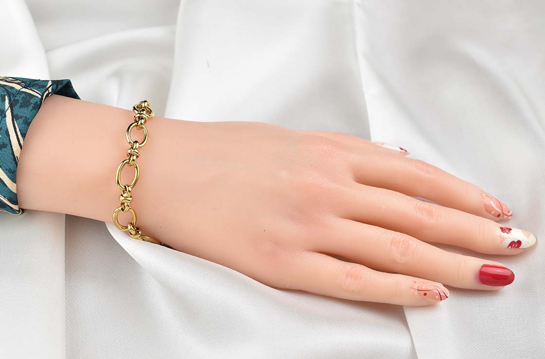 Circle Gold Bracelet 10MM Βραχιόλι από ανοξείδωτο ατσάλι 316L